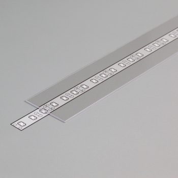 LED profil fedél  "H"  FLAT8 víztiszta