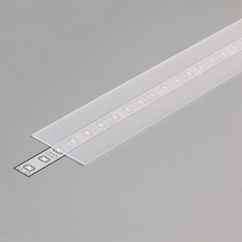 LED profil fedél  "H"  FLAT8 matt átlátszó