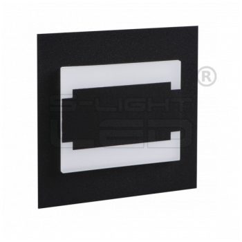 Kanlux lépcsővilágító LED lámpatest TERRA MINI LED fekete, természetes fehér 27376