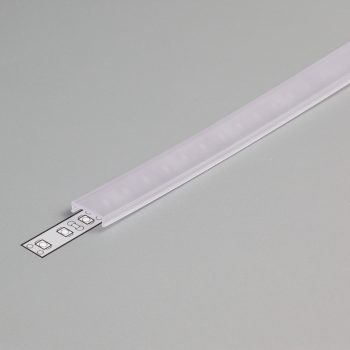 LED profil fedél  "C" klikk víztiszta