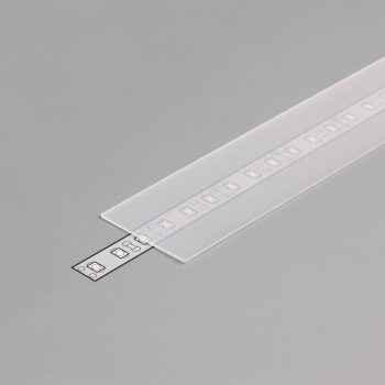 LED profil fedél  "G" matt átlátszó 1-méteres