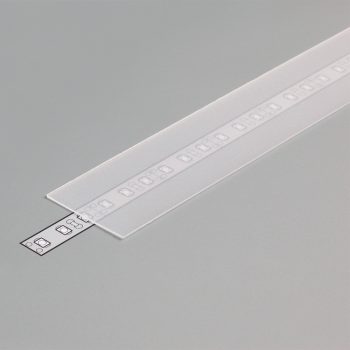 LED profil fedél  "G" matt átlátszó