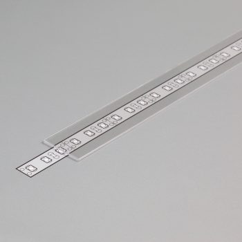 LED profil fedél  "E" víztiszta