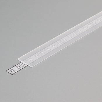 LED profil fedél  "E"  matt átlátszó