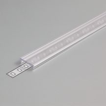 LED profil fedél  "F" klikk víztiszta