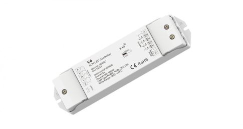 SL-SK V4  RGBW/RGB/CCT 4 csatornás RF vevő  LED szalag vezérlésére 4x5A