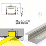 LED profil VARIO30-05 ACDE-9  2000mm natur alu